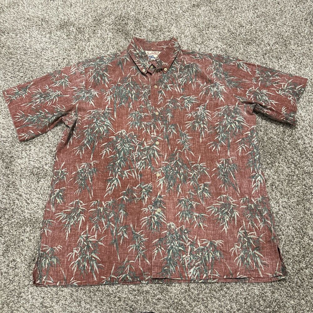 Reyn Spooner x Alfred Shaheen Bamboo Fields Hawaiian Print Men's Size Large